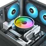 Thermaltake UX150-L ARGB Sync CPU Cooler, 130mm High-Airflow Fan, 130W Cooling Power, Infinity Mirror Lighting Effect, Black - Image 6