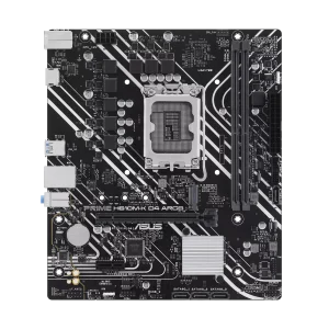 ASUS PRIME H610M-K D4 ARGB Intel® H610 (LGA 1700) micro-ATX motherboard with DDR4, PCIe 4.0, M.2 slot, Realtek 1 Gb Ethernet, HDMI™, USB 5Gbps, SATA 6 Gbps, Two-Way AI Noise Cancelation, Aura Sync