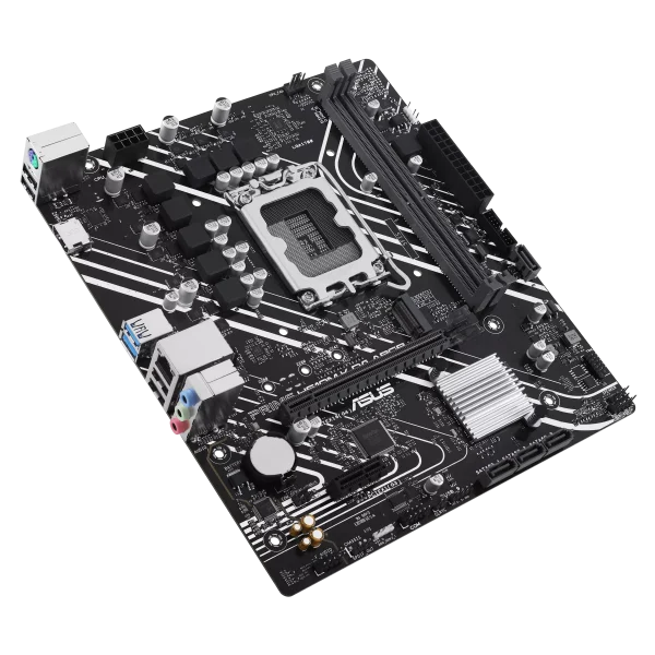 ASUS PRIME H610M-K D4 ARGB Intel® H610 (LGA 1700) micro-ATX motherboard with DDR4, PCIe 4.0, M.2 slot, Realtek 1 Gb Ethernet, HDMI™, USB 5Gbps, SATA 6 Gbps, Two-Way AI Noise Cancelation, Aura Sync - Image 3