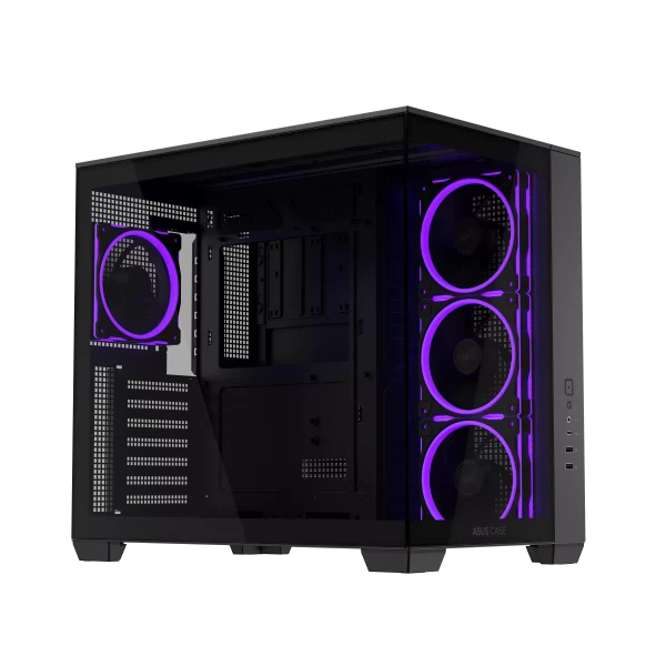 ASUS A32 PLUS ATX  ARGB Gaming PC, 360mm radiators and 420mm graphics cards compatibility, four pre-installed ARGB fans, Black - Image 2