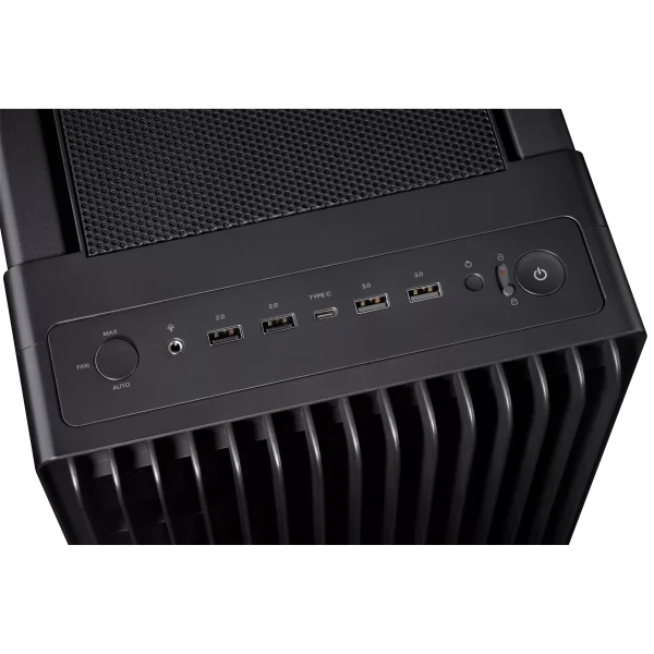 ASUS ProArt PA602 E-ATX computer case, 420 mm radiator support, one 140 mm and two 200mm pre-installed system fans, Black - Image 5