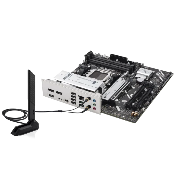 ASUS M/B PRIME B840M-A WIFI Motherboard, AM5 Socket, WiFi 6E, USB 5Gbps Type-C, Aura Sync - Image 4