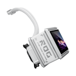 ASUS ROG RYUO IV SLC 360 ARGB Liquid Cooler, 6.67” 2K AMOLED Display, White - Image 5