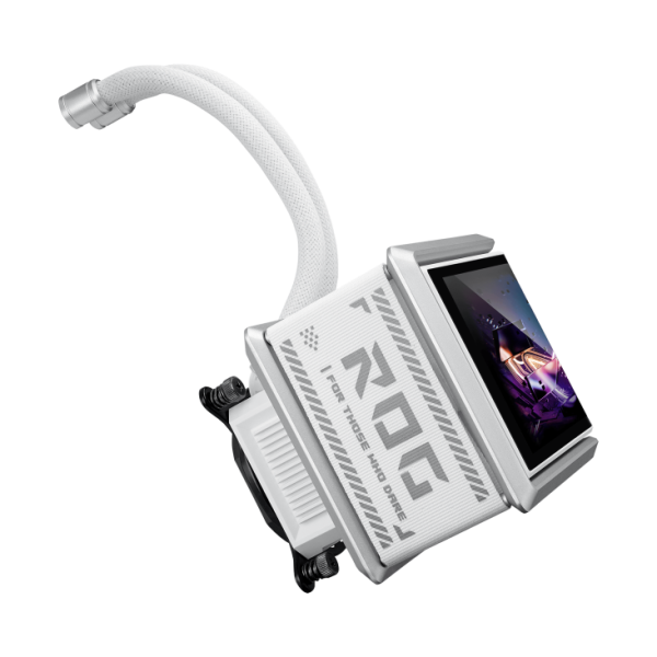 ASUS ROG RYUO IV SLC 360 ARGB Liquid Cooler, 6.67” 2K AMOLED Display, White - Image 5