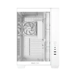 ASUS A32 PLUS ARGB ATX Gaming PC Case, 360mm radiators and 420mm graphics card compatibility, four pre-installed ARGB fans, White - Image 4