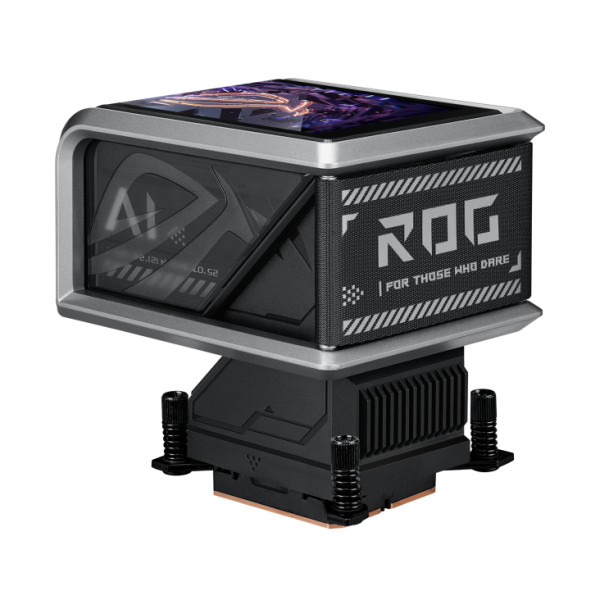 ASUS ROG RYUO IV 360 ARGB Liquid Cooler,  6.67-inch AMOLED display, Aura Fan Edge, Black - Image 6