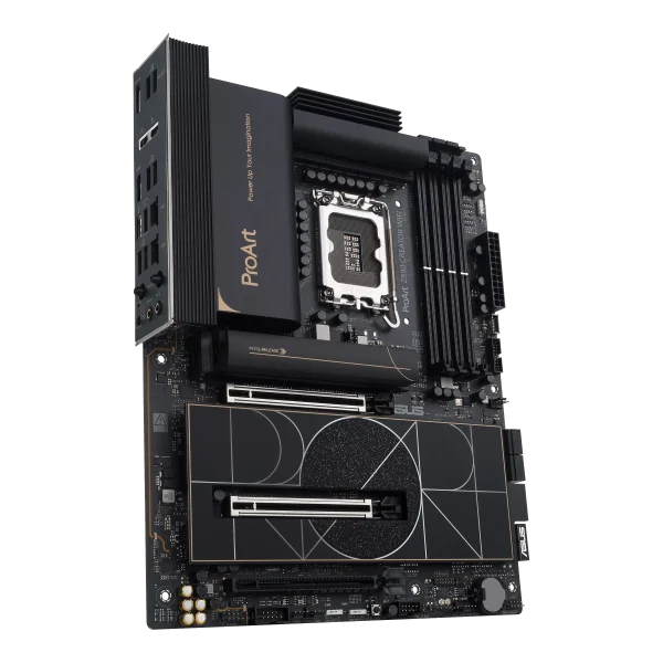 ASUS ProArt Z890-CREATOR WIFI Intel Z890 LGA1851 ATX content creation motherboard with PCIe® 5.0, DDR5 slots, two USB4® ports, 10G and 2.5G Ethernet, WiFi 7, five M.2 slots, plus a USB 20Gpbs front-panel header - Image 2