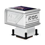 ASUS ROG RYUO IV 360 ARGB WHITE Liquid Cooler, Aura Fan Edge, 6.67-Inch Curved 2K AMOLED Display, White - Image 5