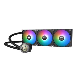 Thermaltake TH420 V2 Ultra ARGB Sync All-In-One Liquid Cooler, 480 x 480 resolution LCD Display, Black