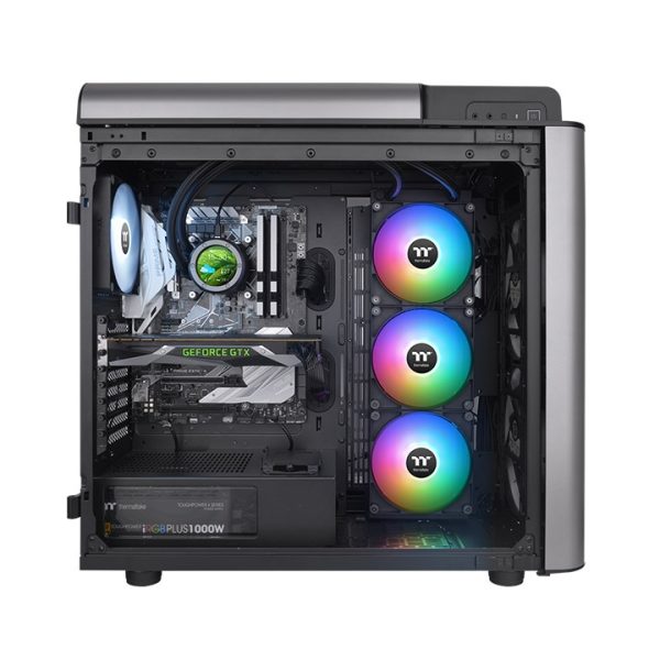 Thermaltake TH420 V2 Ultra ARGB Sync All-In-One Liquid Cooler, 480 x 480 resolution LCD Display, Black - Image 3