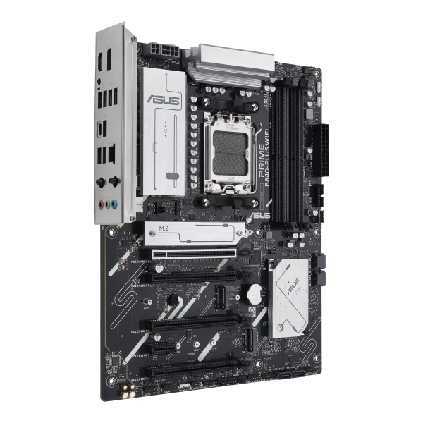 ASUS PRIME B840-PLUS WIFI Motherboard, AM5 Socket, 2.5Gb Ethernet, WiFi 6E, USB 10Gbps Type-C, Aura Sync - Image 2