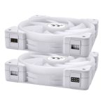 Thermaltake SWAFAN EX14 ARGB Sync PC Cooling Fan TT Premium Edition Case Fan (3-Fan Pack), Magnetic Force Design, ARGB Lighting Sync, Swappable Fan Blade Design, White - Image 3
