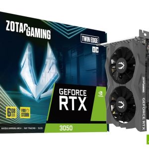 ZOTAC GAMING GeForce RTX 3050 6GB GDDR6 Twin Edge OC Graphics Card, ZT-A30510H-10L