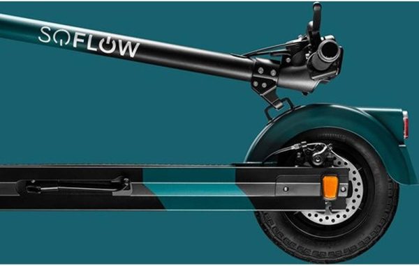 Soflow SO4 Gen 3 Foldable Electric Scooter, Up to 30km Range, 25km/h Max Speed, Up to 150 Kg Load, Black - Image 4