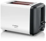 Bosch DesignLine Stainless Steel Compact Toaster, Two Slice, White - Image 5
