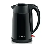 Bosch DesignLine Stainless Steel Cordless Kettle, 1.7 Litres, 3000W - Black