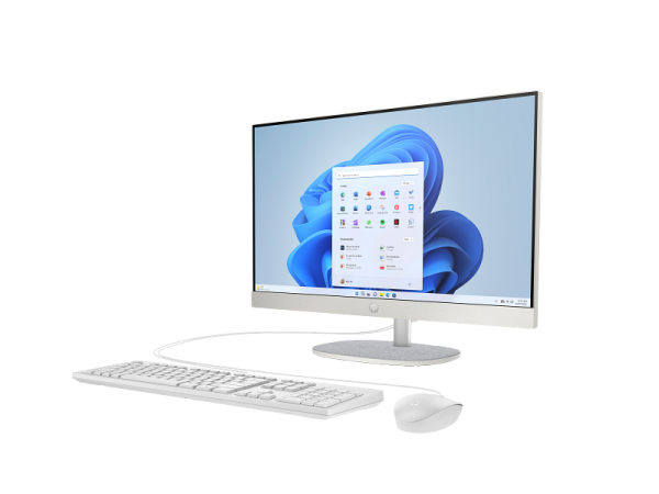 HP AIO 24-cr0121nh 24" TOUCH Desktop, i5-1335U Processor, 8GB RAM, 512GB SSD, DOS, WHITE - Image 3