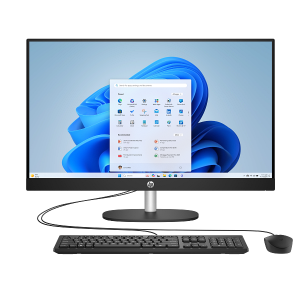 HP AIO 27-cr2038nh 27" NON TOUCH Desktop, Intel Ultra 7 255U Processor, 8GB RAM, 512GB SSD, DOS, BLACK