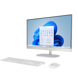 HP AIO 24-CR2028nh 24" FHD NON-TOUCH Desktop, Intel Ultra 7 255U Processor, 8GB RAM, 512GB SSD, DOS, White