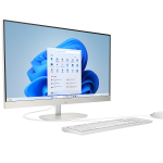HP AIO 27-cr2037nh 27" NON-TOUCH Desktop, Intel Ultra 7 255U Processor, 8GB RAM, 512GB SSD, DOS, WHITE
