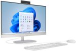 HP AIO 27-cr0156nh 27" NON-TOUCH Desktop, Intel Core i7-1355U Processor, 8GB RAM, 512GB SSD, DOS, WHITE - Image 2