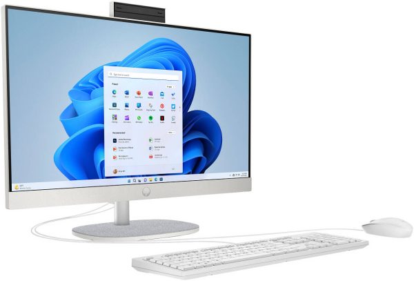 HP AIO 27-cr0156nh 27" NON-TOUCH Desktop, Intel Core i7-1355U Processor, 8GB RAM, 512GB SSD, DOS, WHITE - Image 2