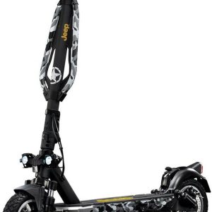 Jeep 2XE Urban Camou Electric Scooter, 45km Range, 25km/h Max Speed, Cruise Control, LED Lamps, Tubeless Front/Rear Tires, Foldable & Portable