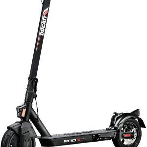 Ducati PRO II PLUS Advanced Safety Electric Scooter, Up to 25km Travel Range, 25km/h Top Speed, Black