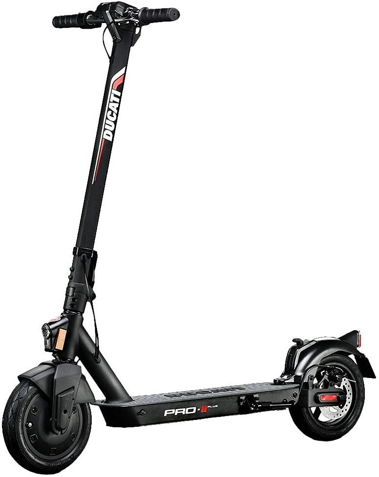 Ducati PRO II PLUS Advanced Safety Electric Scooter, Up to 25km Travel Range, 25km/h Top Speed, Black