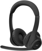 Logitech Zone 305 Wireless Headset, Teams Version, Dual Noise-Canceling Mics, Black | 981-001451