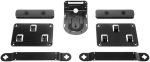 Logitech RALLY MOUNTING KIT, Custom mounts for a sleek installation and secure cabling, Black, 939-001644