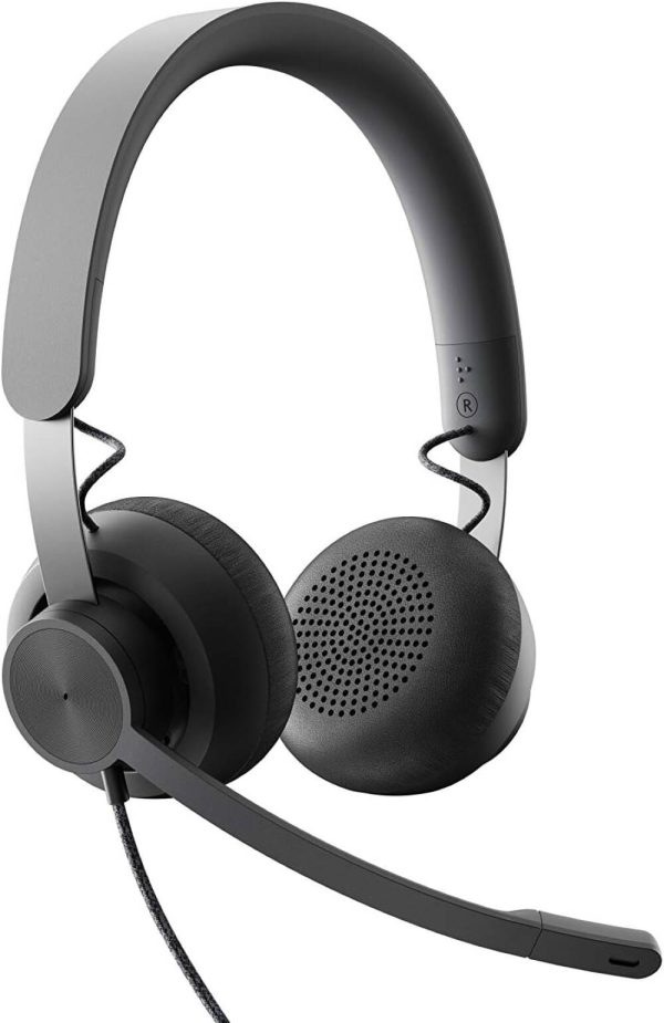 Logitech Zone Wired Headset with Advanced Noise Canceling Mic, UC Version, USB, Graphite, 981-000875 - Image 4