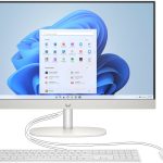 HP AIO 24-cr2032nh 24" FHD NON-TOUCH Desktop, Intel Ultra 5-225U Processor, 8GB RAM, 512GB SSD, DOS, WHITE