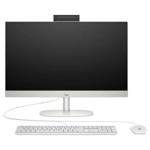 HP AIO 24-cr0125nh 24" FHD TOUCH Desktop, I7-1355U Processor, 8GB RAM, 512GB SSD, DOS, WHITE