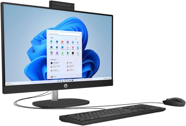 HP AIO 24-cr2031nh 24" TOUCH Desktop, Intel Ultra 5 225U Processor, 8GB RAM, 512GB SSD, DOS, BLACK - Image 2