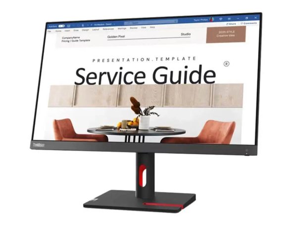 Lenovo ThinkVision S24i-30 24" FHD Monitor, IPS Panel, 99% sRGB, 100 Hz Refresh Rate, Black - Image 4
