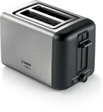 Bosch DesignLine Stainless Steel Compact Toaster, Two Slice, Silver