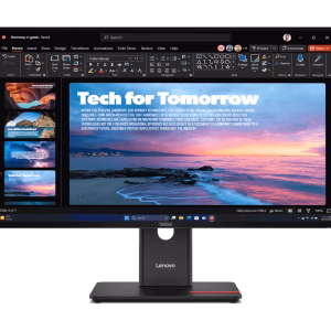 Lenovo ThinkVision T27QD-40 27" QHD Monitor, USB Type-C (up to 100W* PD), 48-120 Hz variable refresh rate, Black