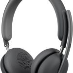 Logitech Zone Wireless 2 Headphone, Team Version with Receiver, AI-powered headset for two-way noise-free calls, Graphite, 981-001152