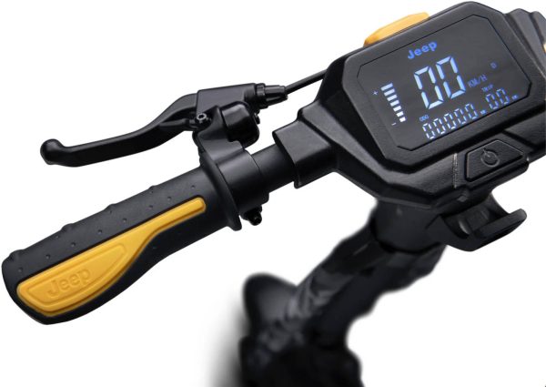 Jeep 2xe Urban Camou Electric Scooter, 45km Range, 25km/h Max Speed, 48V 9.6Ah 461Wh Battery, Cruise Control, LED Lamps, Tubeless Front/Rear Tires, Foldable & Portable, Black - Image 6