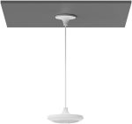 Logitech Mic Pod Pendant Mount, Ceiling pendant mount for Rally Mic Pod microphones, White | 952-000123