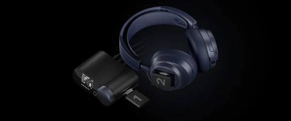 SteelSeries Arctis Nova Pro Omni Wareless Gaming Headphone, Active Noise Cancellation, Compatible with PC, PS5, Xbox, Switch, and more, 61723 - Midnight Blue - Image 4