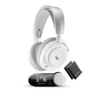 SteelSeries Arctis Nova Pro Omni Wareless Gaming Headphone, Active Noise Cancellation, Compatible with PC, PS5, Xbox, Switch, and more, 61722 - White