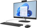 HP AIO 24-cr2033nh 24"  NON-TOUCH Desktop, Intel Ultra 5-225U Processor, 8GB RAM, 512GB SSD, DOS, BLACK - Image 3