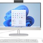 HP AIO 27-cr0156nh 27" NON-TOUCH Desktop, Intel Core i7-1355U Processor, 8GB RAM, 512GB SSD, DOS, WHITE