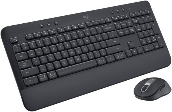 Logitech Signature MK650 Keyboard and Mouse Combo, 118 Total Keys, Bluetooth 5.0, USB, Graphite, 920-011003 - Image 3