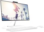 HP AIO 24-CB1023nh 24" FHD TOUCH Desktop, i5-1235U Processor, 8GB RAM, 512GB SSD, Intel Iris® Xe Graphics, DOS, WHITE