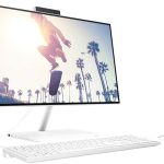 HP AIO 24-CB1023nh 24" FHD TOUCH Desktop, i5-1235U Processor, 8GB RAM, 512GB SSD, Intel Iris® Xe Graphics, DOS, WHITE