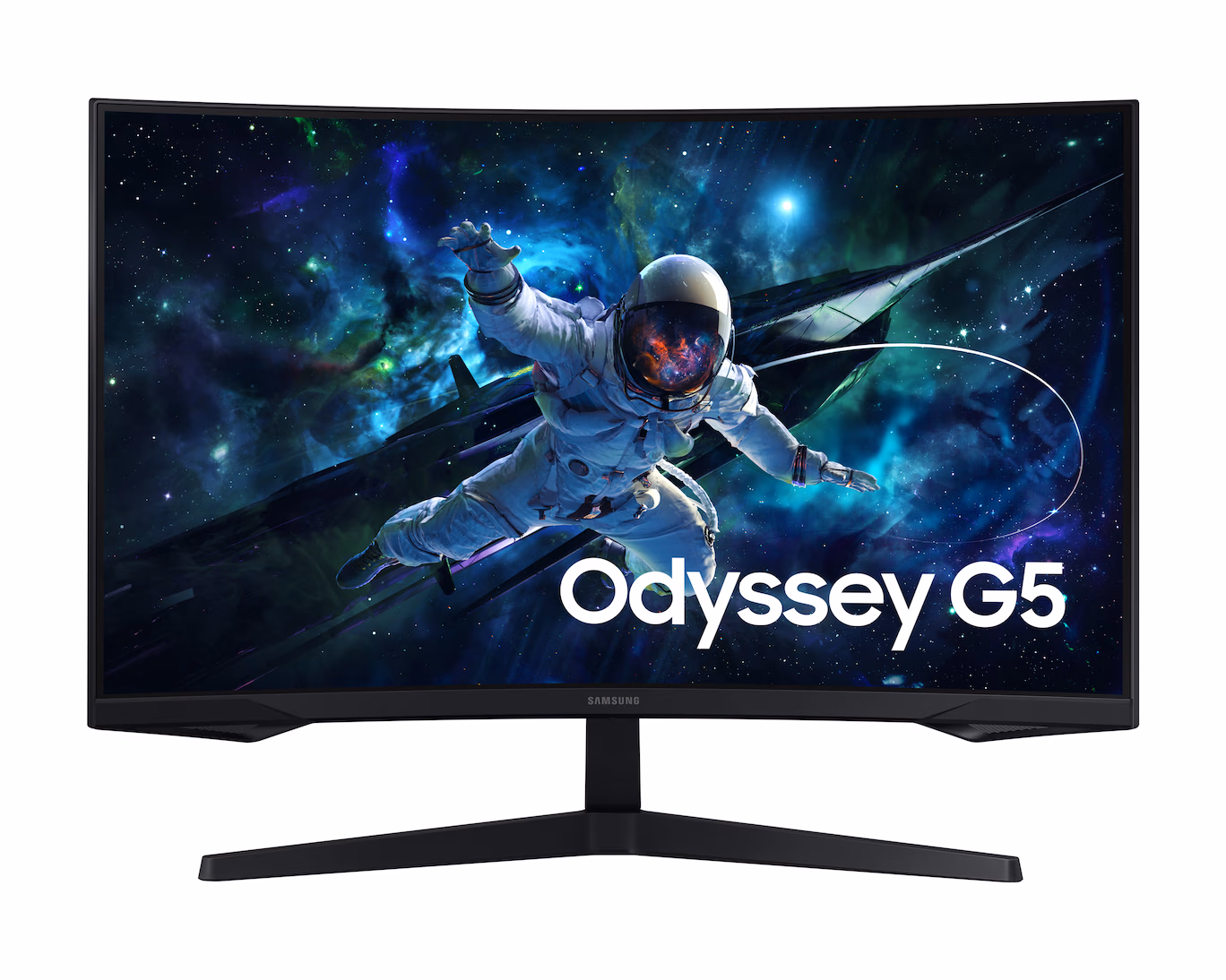 Samsung 32″ Odyssey G5 G55C QHD Curved Gaming Monitor, 1000R Curved Screen, 165Hz Refresh Rate, 1ms Response Time (MPRT), AMD FreeSync, Black