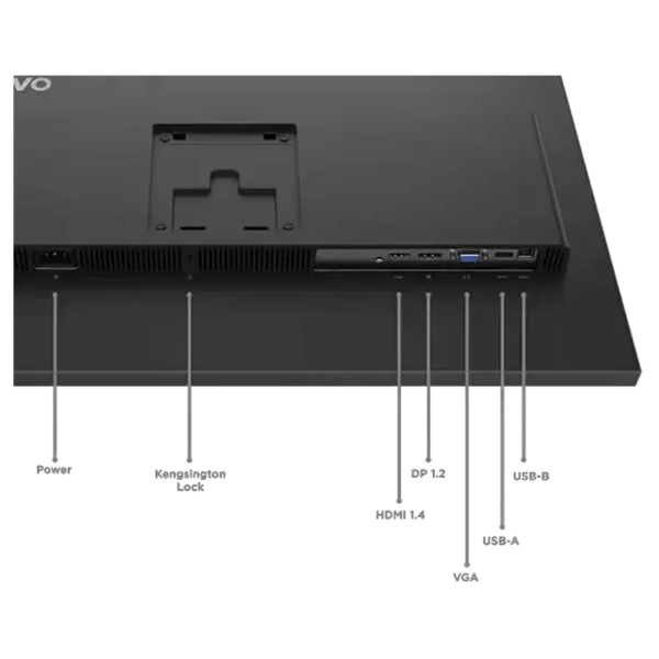 Lenovo ThinkVision T27-40 27" FHD Monitor, IPS Panel, 120 Hz refresh rate, USB-C 15W PD Charging, Black - Image 4
